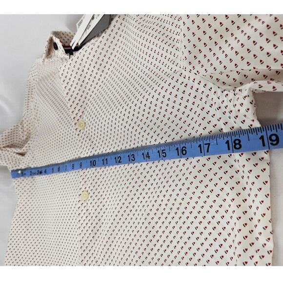 ZARA MAN PRINT EDITION SLIM FIT BUTTON-UP SHIRT WHITE SIZE SMALL NWT - Picture 8 of 12